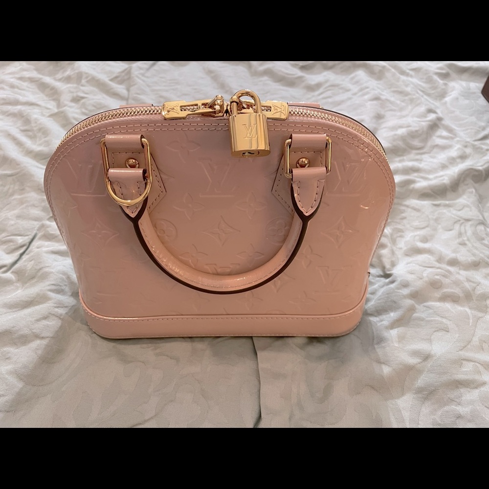 Authentic Louis Vuitton Alma BB Rose Angelique